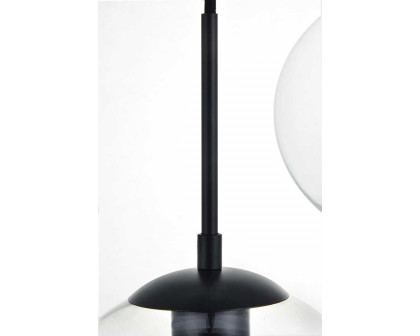 Elegant Baxter 36" 3 Lights Pendant - Black, 3 Bubls (LD2236BK)