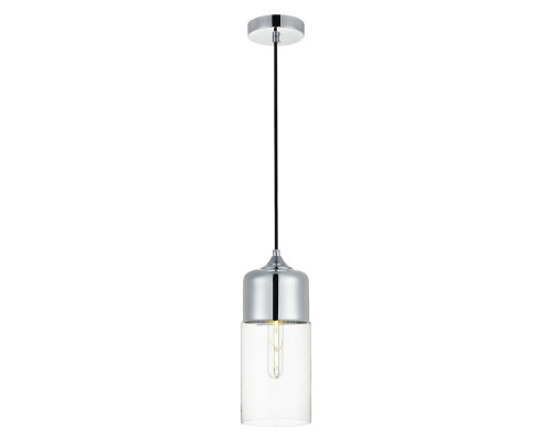 Elegant Ashwell 12.6" 1-Light Pendant - Chrome (LD2240C)