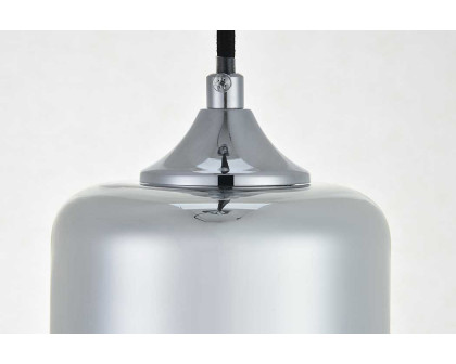 Elegant Ashwell 12.6" 1-Light Pendant - Chrome (LD2240C)