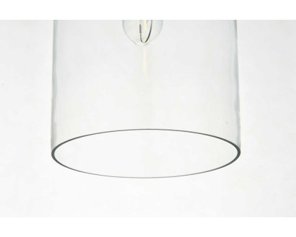 Elegant Ashwell 12.6" 1-Light Pendant - Chrome (LD2240C)