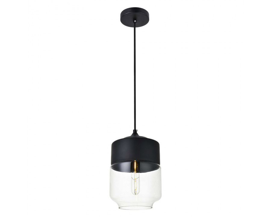 Elegant - Ashwell 11" 1-Light Pendant (LD2241BK)