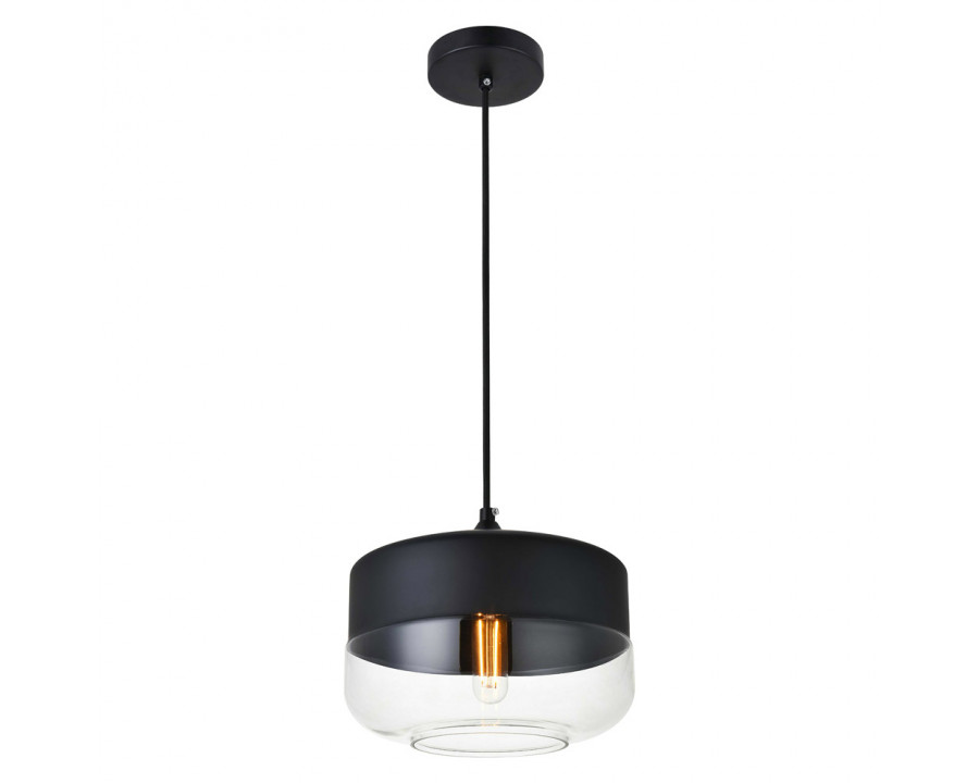 Elegant - Ashwell 8.7" 1-Light Pendant (LD2243BK)