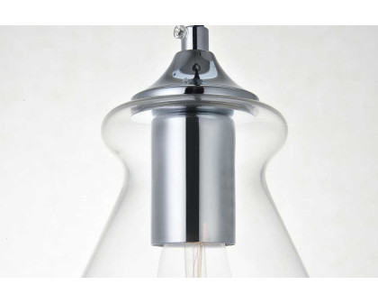 Elegant Destry 9.4" 1-Light Pendant - Chrome (LD2244C)