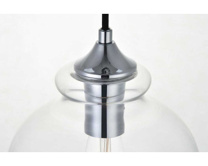 Elegant Destry 8.9" 1-Light Pendant - Chrome (LD2245C)