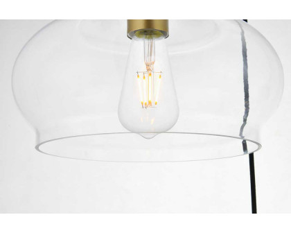 Elegant Destry 3-Light with Clear Glass - Brass (LD2247BR)