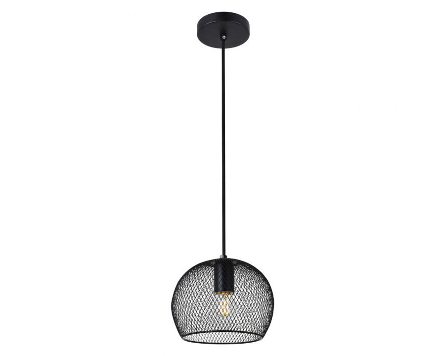 Elegant - Keller 6.5" 1 Light Pendant (LD2248BK)