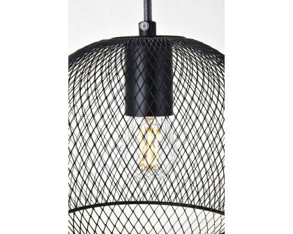 Elegant - Keller 6.5" 1 Light Pendant (LD2248BK)