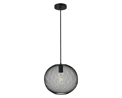 Elegant Keller 1 Light Pendant - Black, L 11.4" (LD2249BK)