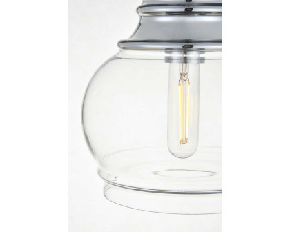 Elegant Kenna 8" 1-Light Pendant - Chrome (LD2252C)