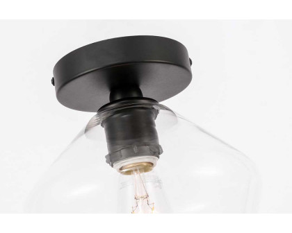 Elegant Flush Mount Light - Black (LD2254BK)