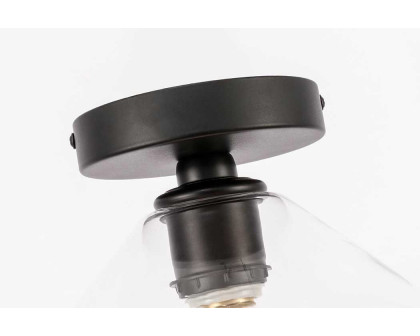 Elegant Flush Mount Light - Black (LD2254BK)