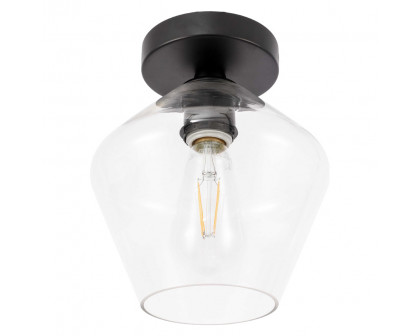 Elegant Flush Mount Light - Black (LD2254BK)