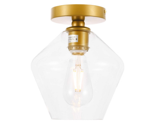 Elegant Flush Mount Light - Brass (LD2254BR)