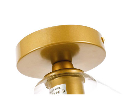 Elegant Flush Mount Light - Brass (LD2254BR)