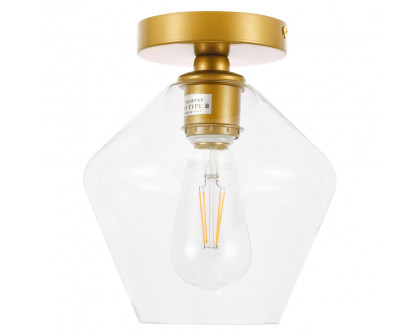 Elegant Flush Mount Light - Brass (LD2254BR)