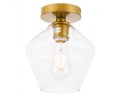 Elegant Flush Mount Light - Brass (LD2254BR)