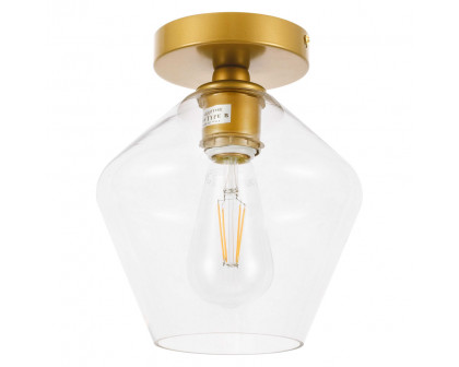 Elegant Flush Mount Light - Brass (LD2254BR)