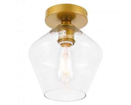 Elegant Flush Mount Light - Brass (LD2254BR)