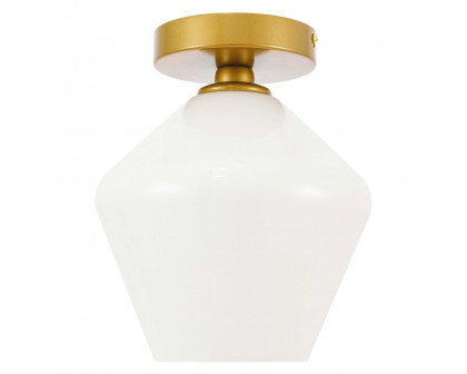 Elegant Flush Mount Light - Brass (LD2255BR)