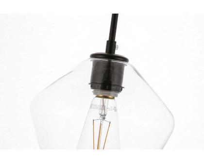 Elegant Pendant Light - Black, 1 Bubl (LD2256BK)