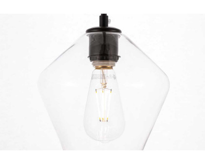 Elegant Pendant Light - Black, 1 Bubl (LD2256BK)