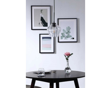 Elegant Pendant Light - Black, 1 Bubl (LD2256BK)