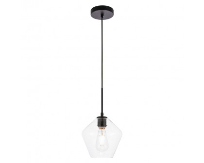 Elegant Pendant Light - Black, 1 Bubl (LD2256BK)