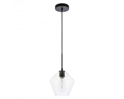 Elegant Pendant Light - Black, 1 Bubl (LD2256BK)