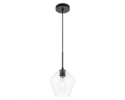 Elegant Pendant Light - Black, 1 Bubl (LD2256BK)