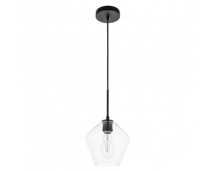 Elegant Pendant Light - Black, 1 Bubl (LD2256BK)