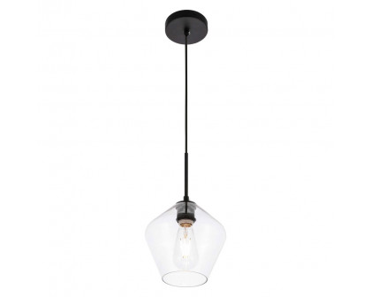 Elegant Pendant Light - Black, 1 Bubl (LD2256BK)