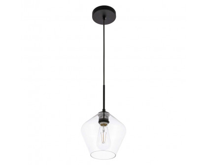 Elegant Pendant Light - Black, 1 Bubl (LD2256BK)