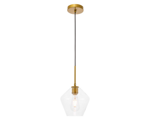 Elegant Pendant Light - Brass, 1 Bubl (LD2256BR)