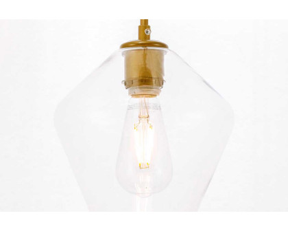 Elegant Pendant Light - Brass, 1 Bubl (LD2256BR)