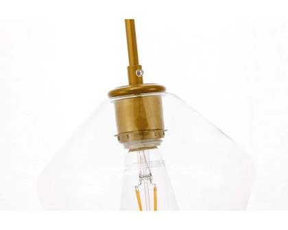 Elegant Pendant Light - Brass, 1 Bubl (LD2256BR)