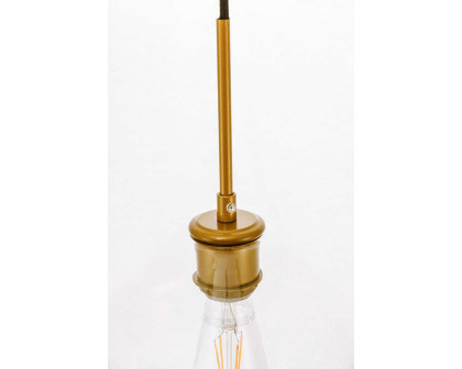 Elegant Pendant Light - Brass, 1 Bubl (LD2256BR)