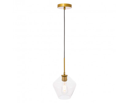 Elegant Pendant Light - Brass, 1 Bubl (LD2256BR)