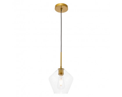 Elegant Pendant Light - Brass, 1 Bubl (LD2256BR)