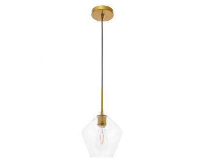 Elegant Pendant Light - Brass, 1 Bubl (LD2256BR)