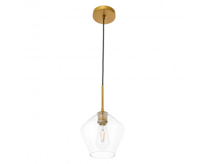 Elegant Pendant Light - Brass, 1 Bubl (LD2256BR)