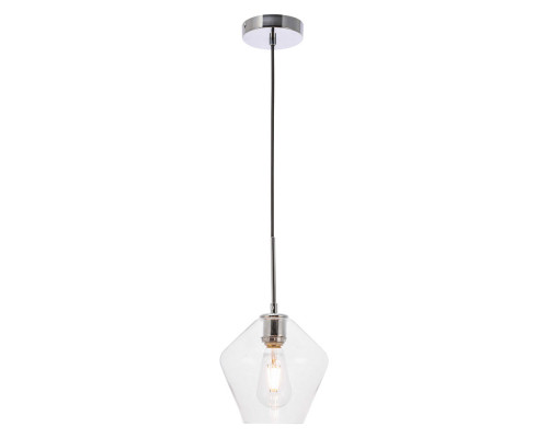 Elegant Pendant Light - Chrome, 1 Bubl (LD2256C)