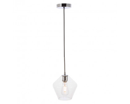 Elegant Pendant Light - Chrome, 1 Bubl (LD2256C)