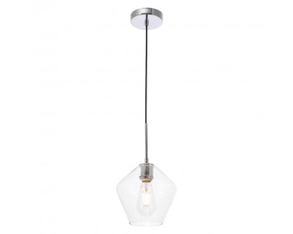 Elegant Pendant Light - Chrome, 1 Bubl (LD2256C)