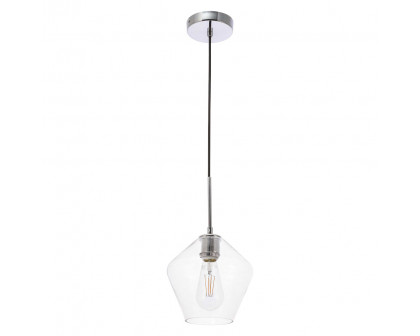 Elegant Pendant Light - Chrome, 1 Bubl (LD2256C)