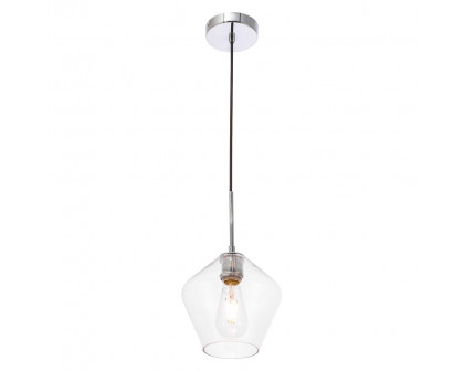 Elegant Pendant Light - Chrome, 1 Bubl (LD2256C)