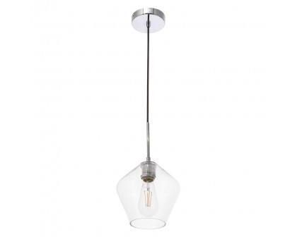 Elegant Pendant Light - Chrome, 1 Bubl (LD2256C)