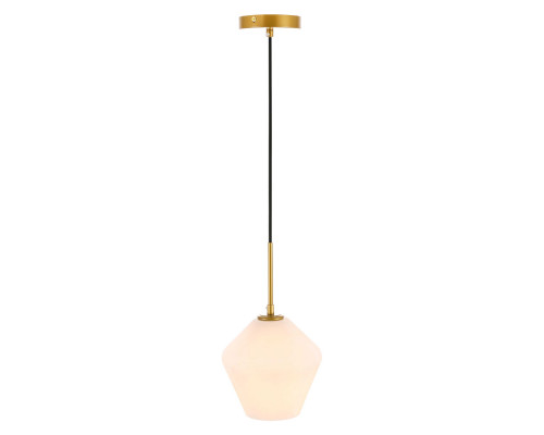 Elegant Pendant Light - Brass, 1 Bubl (LD2257BR)