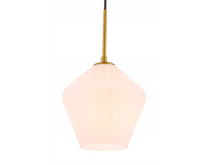 Elegant Pendant Light - Brass, 1 Bubl (LD2257BR)