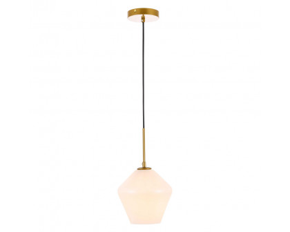 Elegant Pendant Light - Brass, 1 Bubl (LD2257BR)