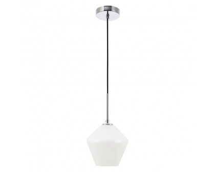 Elegant Pendant Light - Chrome, 1 Bubl (LD2257C)